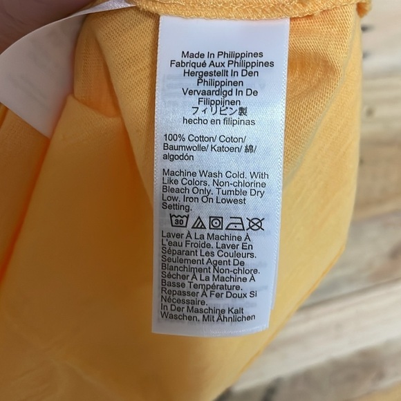 J. Crew size XL organic slub tee in bright orange boxy fit - Picture 4 of 6